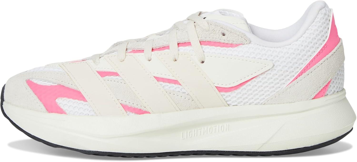 imageadidas Boys Lightblaze Lace Up SneakersOff WhiteWonder WhiteLucid Pink