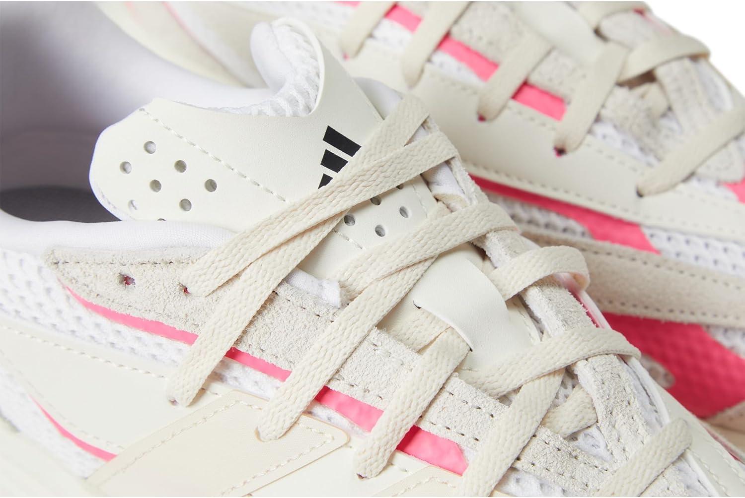 imageadidas Boys Lightblaze Lace Up SneakersOff WhiteWonder WhiteLucid Pink