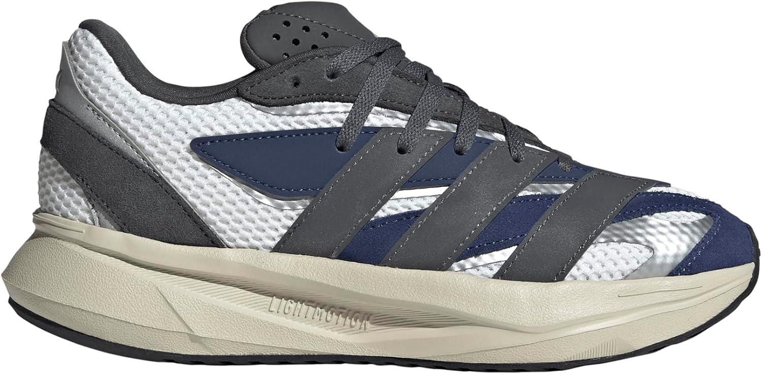 imageadidas Boys Lightblaze Lace Up SneakersWhiteDark BlueGrey