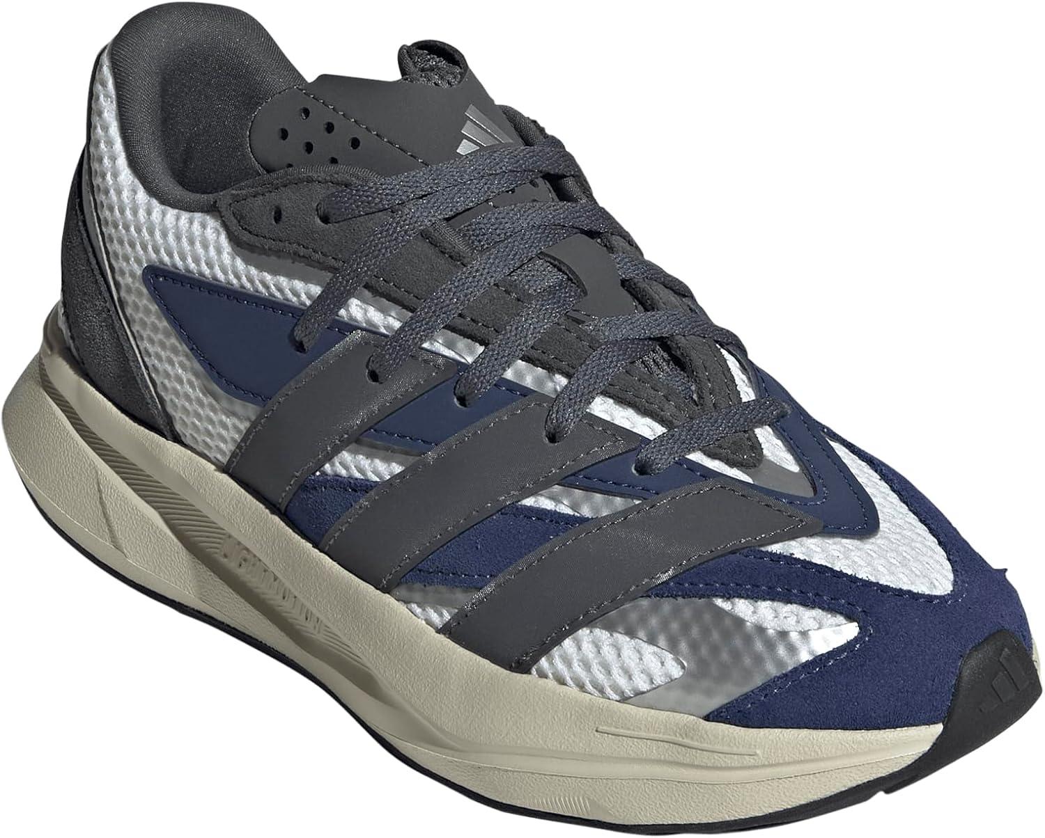imageadidas Boys Lightblaze Lace Up SneakersWhiteDark BlueGrey