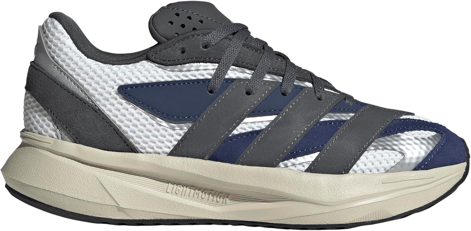 imageadidas Boys Lightblaze Lace Up SneakersWhiteDark BlueGrey