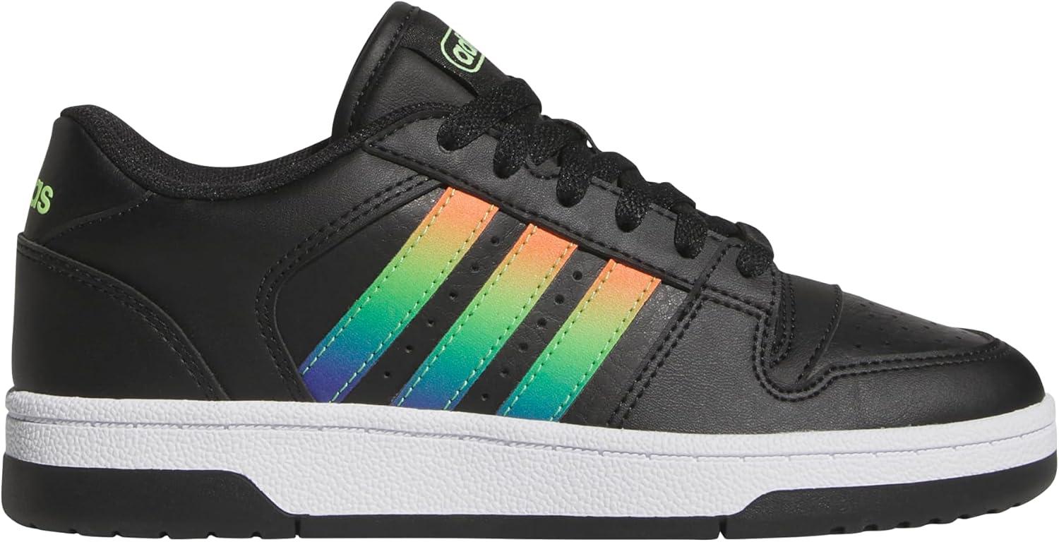 imageadidas Originals Boys Break Start Elastic Lace ShoesBlackYellowBlue Burst