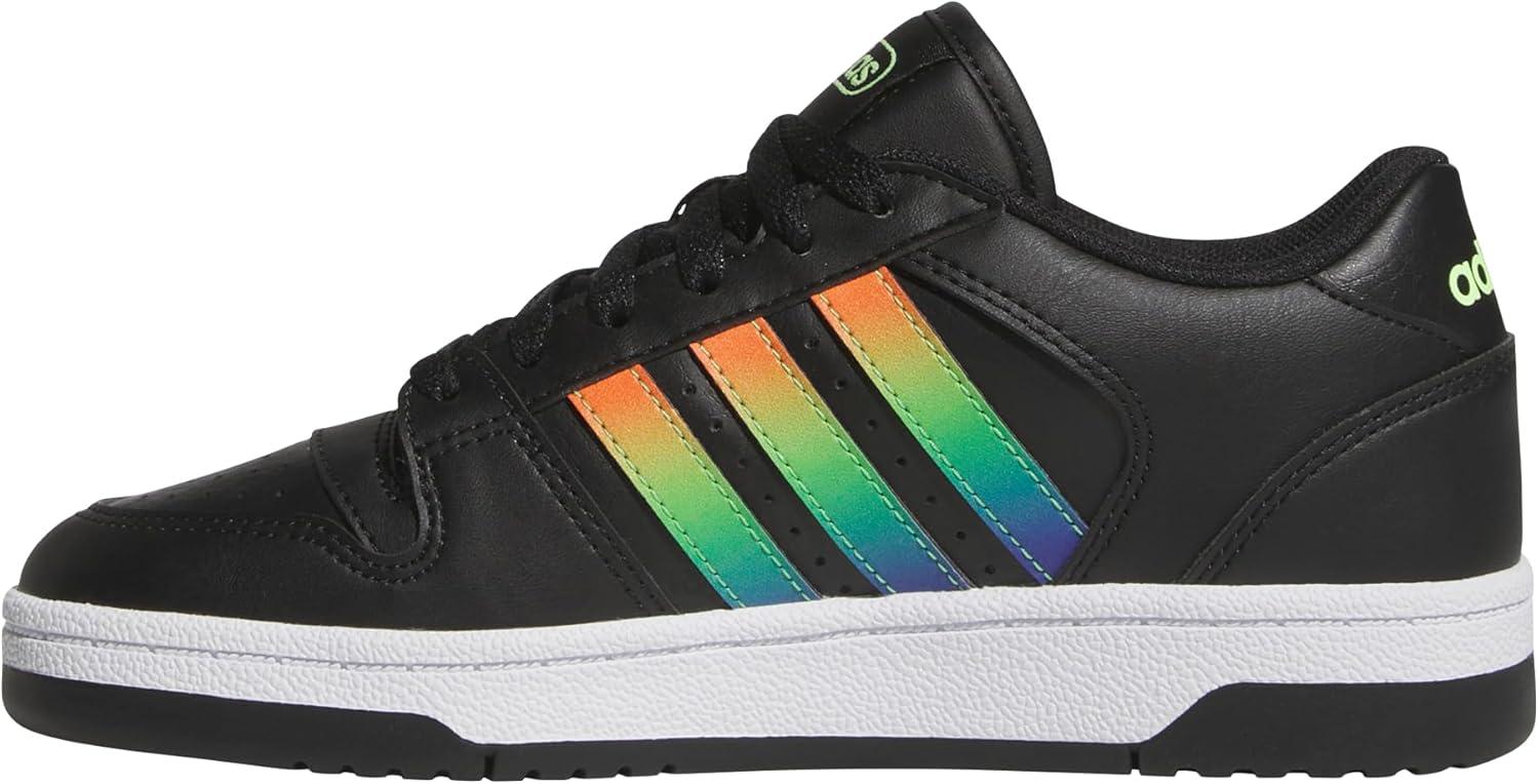 imageadidas Originals Boys Break Start Elastic Lace ShoesBlackYellowBlue Burst