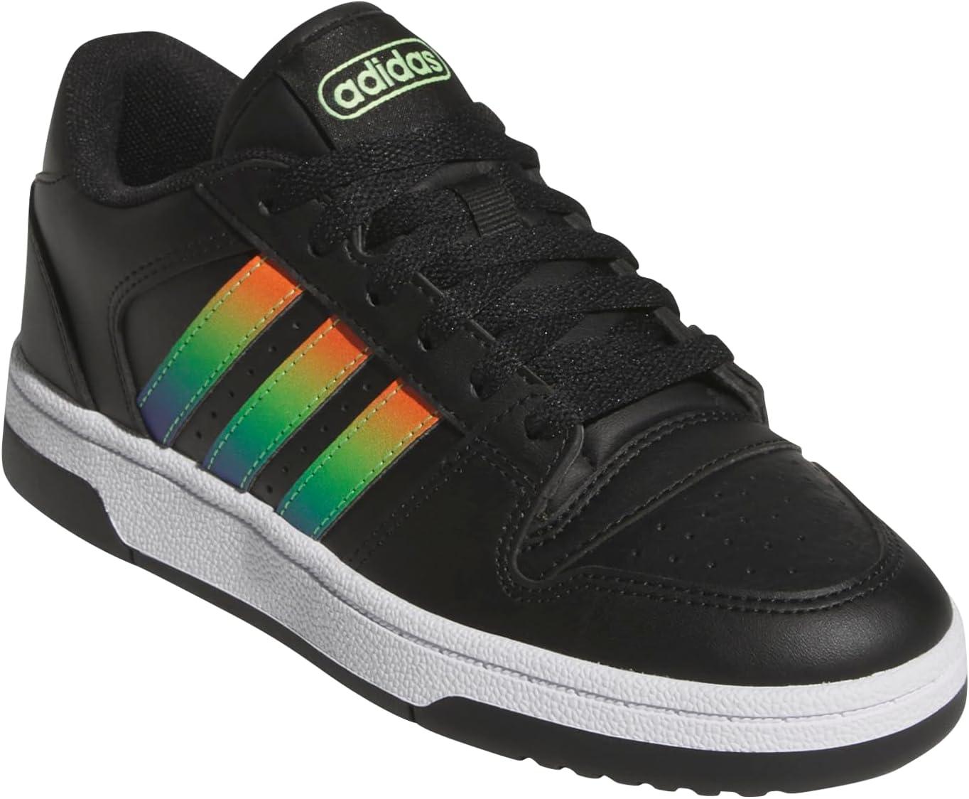 imageadidas Originals Boys Break Start Elastic Lace ShoesBlackYellowBlue Burst