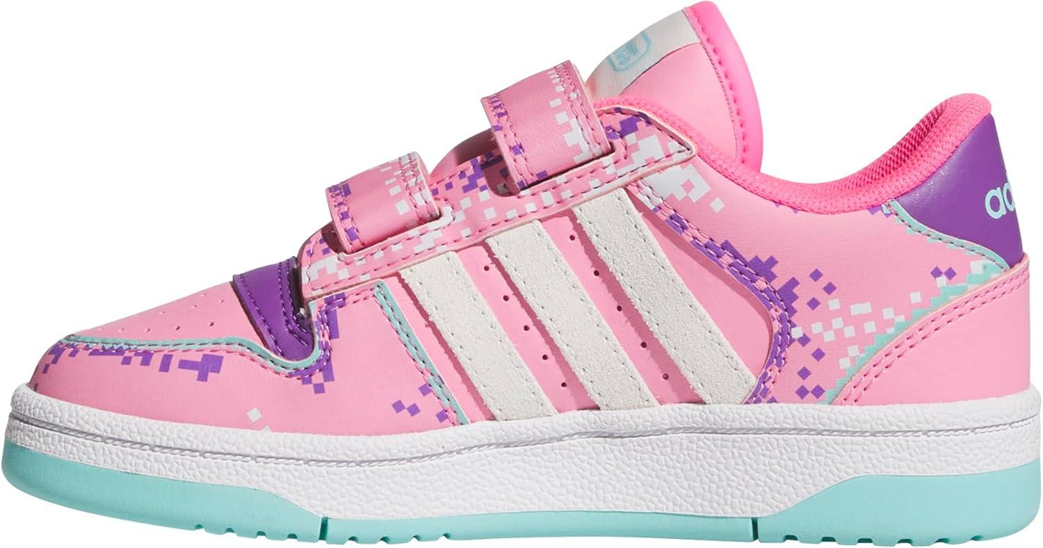 imageadidas Originals Boys Break Start Elastic Lace ShoesBliss PinkWhiteSupplier Colour