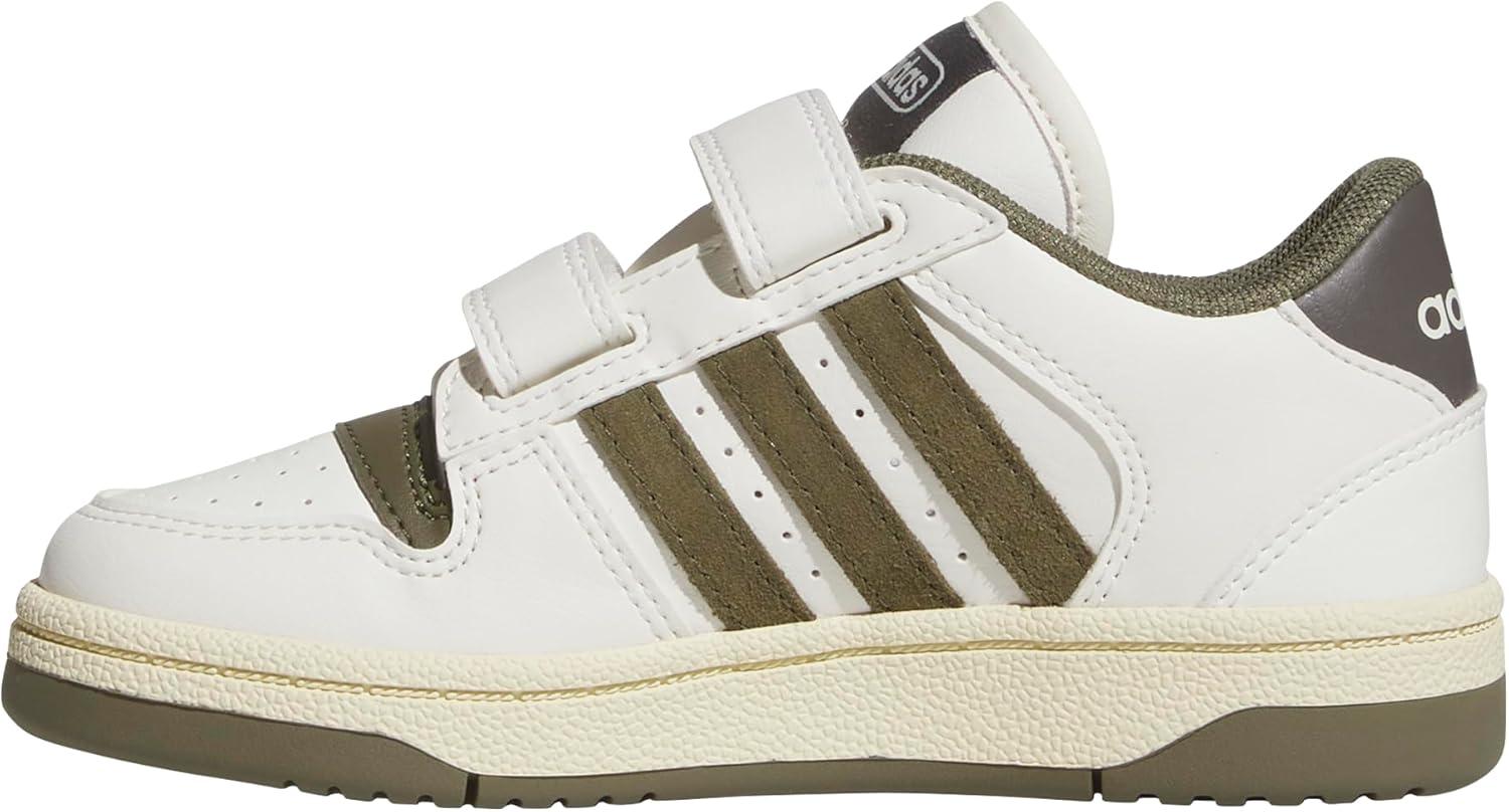 imageadidas Originals Boys Break Start Elastic Lace ShoesWhiteOlive StrataCharcoal