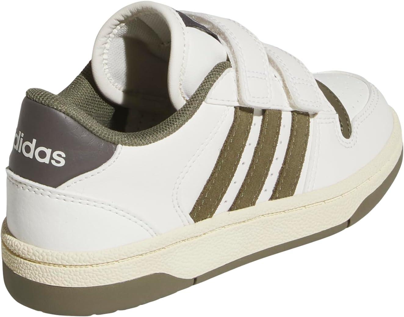 imageadidas Originals Boys Break Start Elastic Lace ShoesWhiteOlive StrataCharcoal