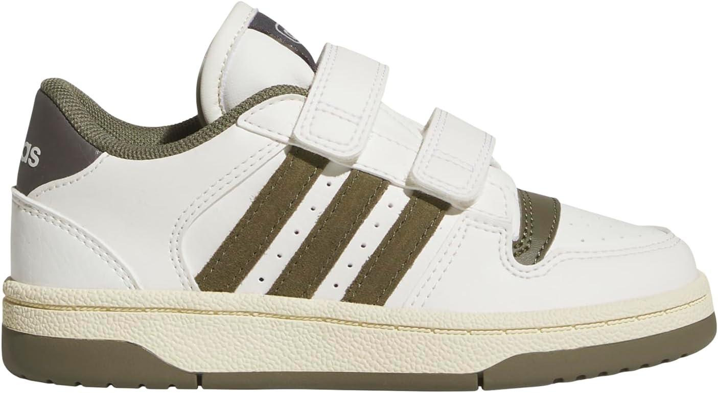 imageadidas Originals Boys Break Start Elastic Lace ShoesWhiteOlive StrataCharcoal