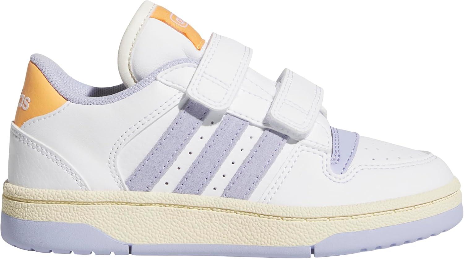 imageadidas Originals Boys Break Start Elastic Lace ShoesWhiteViolet ToneHazy Orange