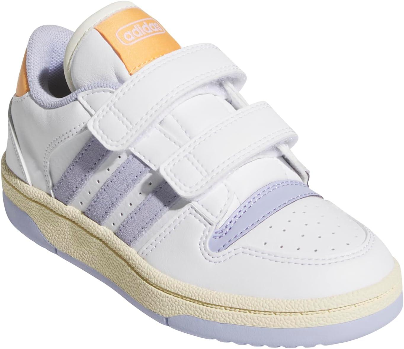 imageadidas Originals Boys Break Start Elastic Lace ShoesWhiteViolet ToneHazy Orange