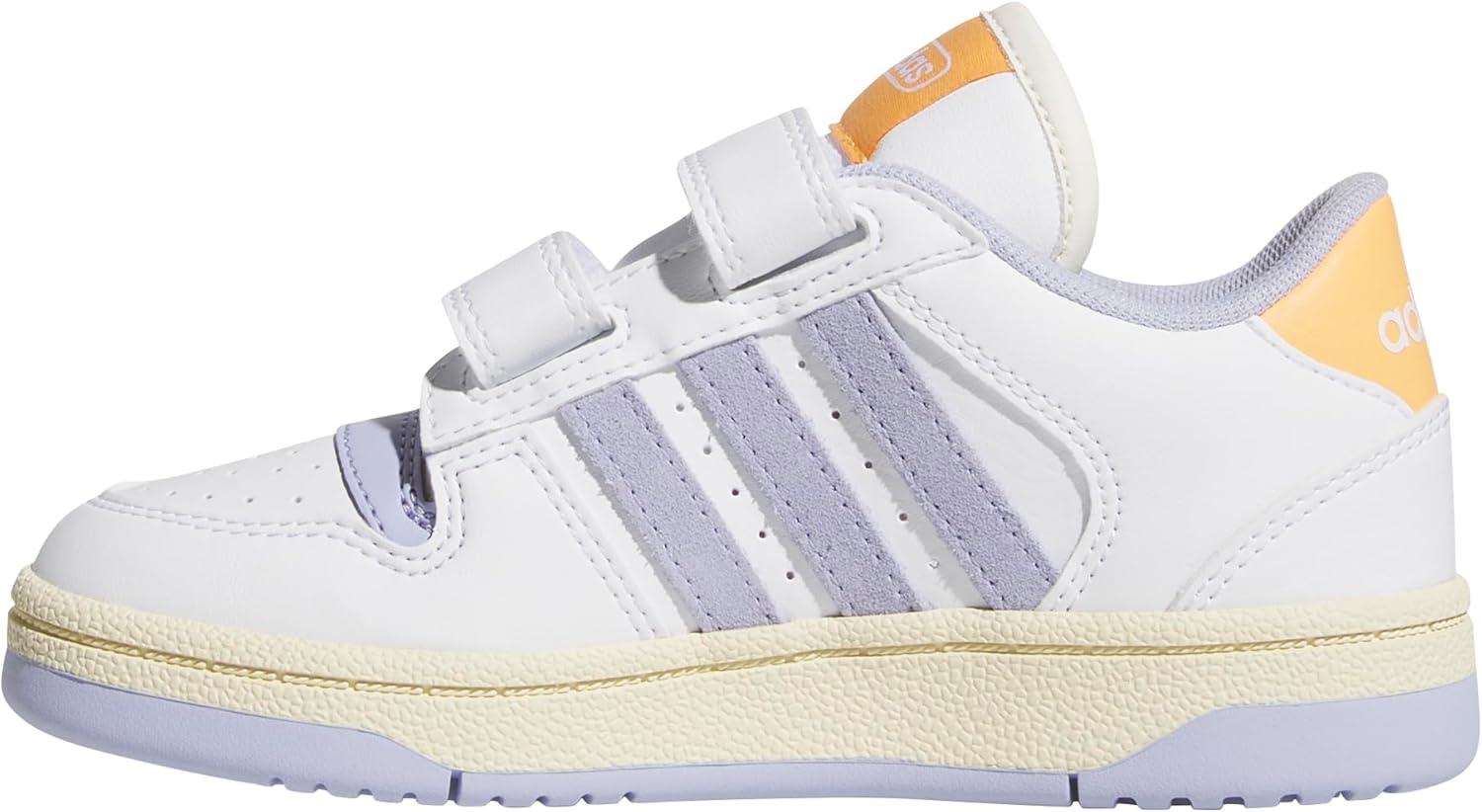 imageadidas Originals Boys Break Start Elastic Lace ShoesWhiteViolet ToneHazy Orange