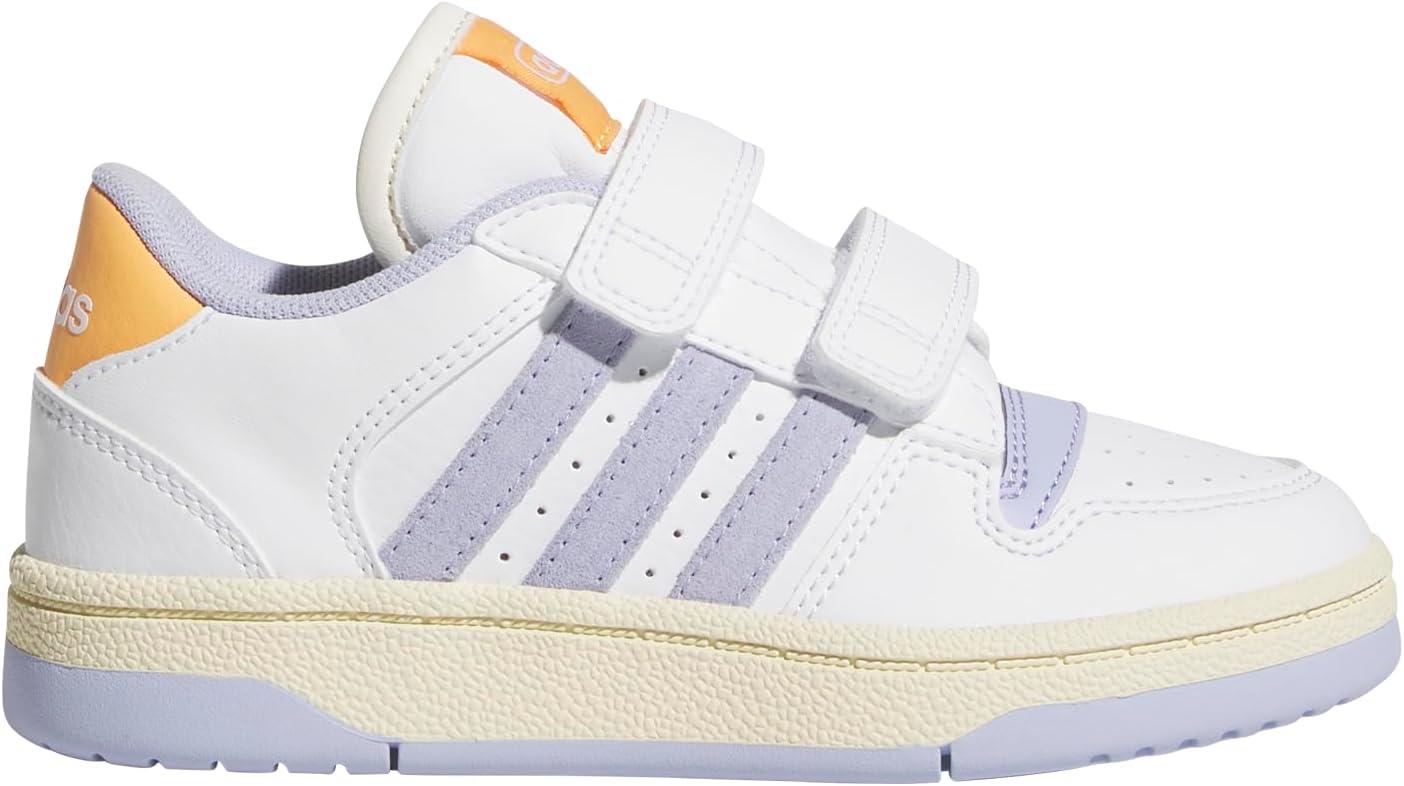 imageadidas Originals Boys Break Start Elastic Lace ShoesWhiteViolet ToneHazy Orange