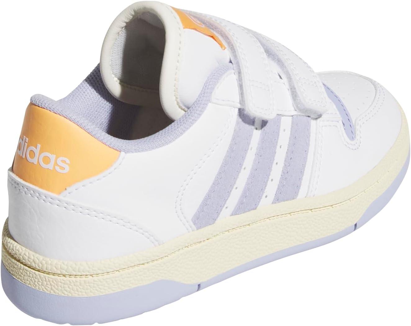 imageadidas Originals Boys Break Start Elastic Lace ShoesWhiteViolet ToneHazy Orange