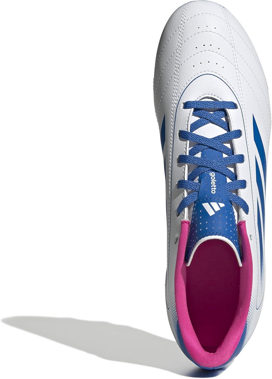 imageadidas Unisex Adult Goletto Ix Firm Multi Ground SneakerWhiteBright RoyalTeam Shock Pink