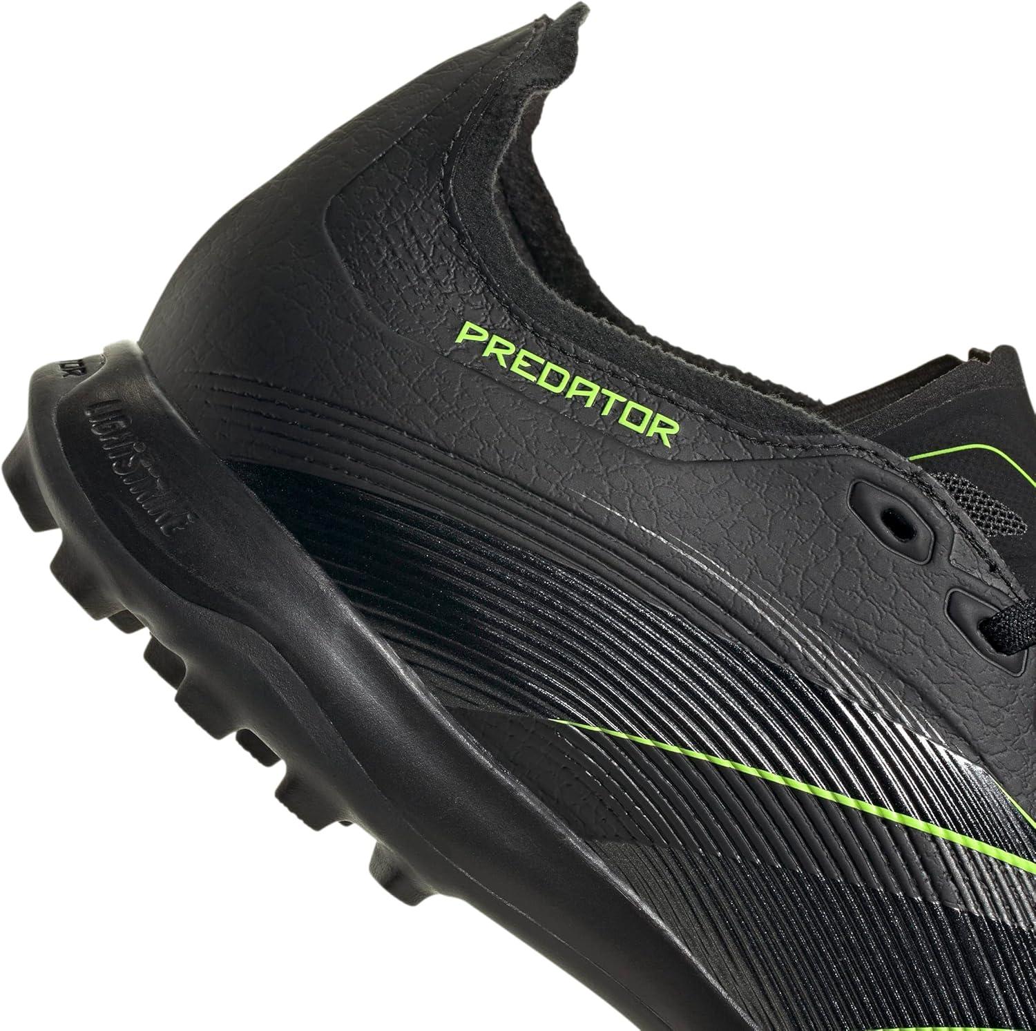 imageadidas Unisex League Turf SneakerBlackCarbonLucid Lemon