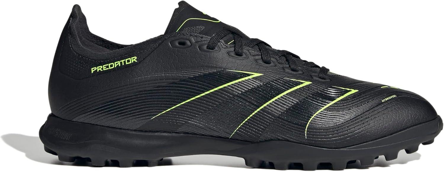 imageadidas Unisex League Turf SneakerBlackCarbonLucid Lemon