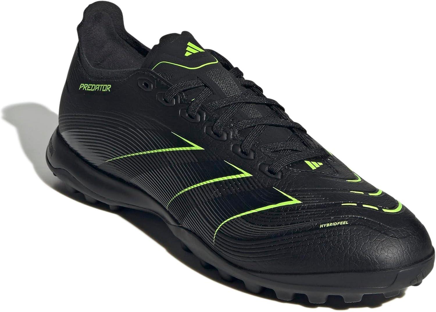 imageadidas Unisex League Turf SneakerBlackCarbonLucid Lemon