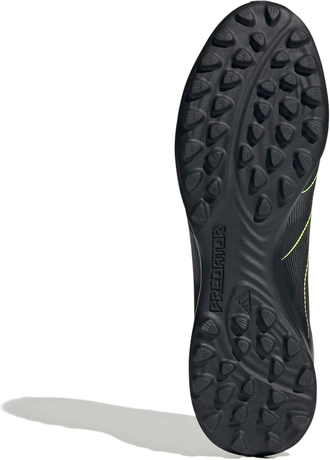imageadidas Unisex League Turf SneakerBlackCarbonLucid Lemon