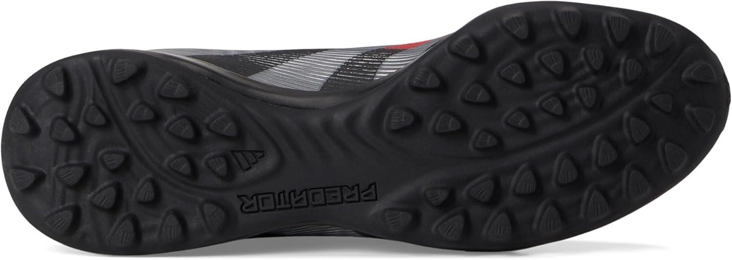imageadidas Unisex League Turf SneakerBlackGreyLucid Red