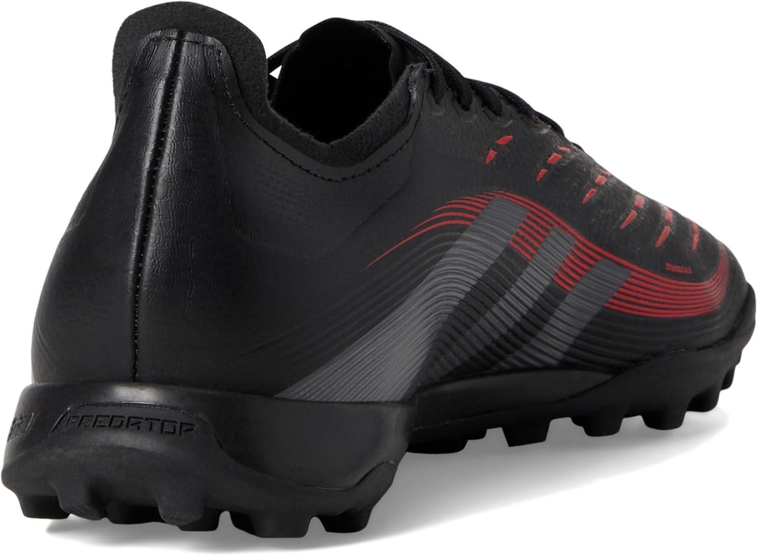 imageadidas Unisex League Turf SneakerBlackGreyLucid Red