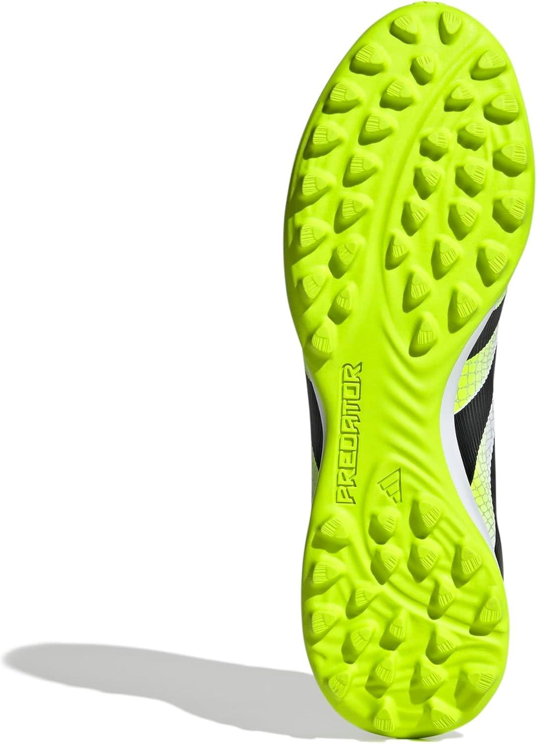 imageadidas Unisex League Turf SneakerWhiteBlackLucid Lemon