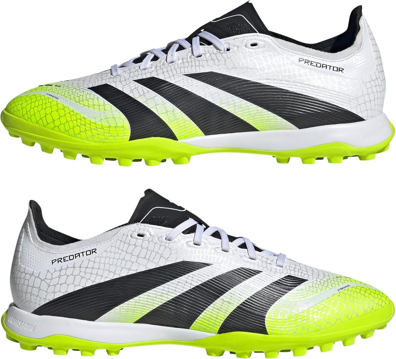 imageadidas Unisex League Turf SneakerWhiteBlackLucid Lemon
