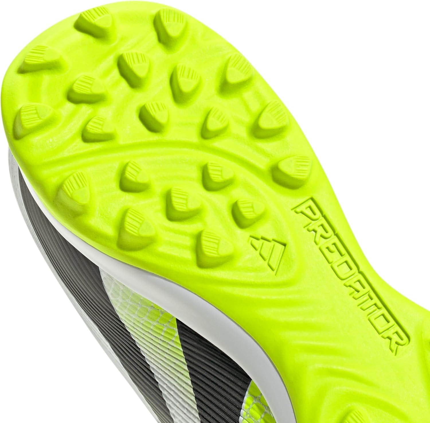 imageadidas Unisex League Turf SneakerWhiteBlackLucid Lemon