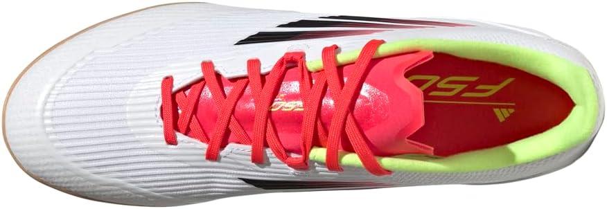 imageadidas UnisexAdult F50 League Indoor SneakerWhiteBlackSolar Yellow