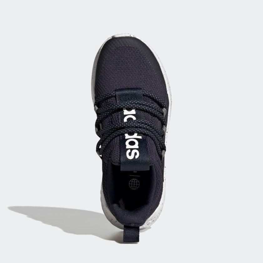 imageadidas UnisexChild Lite Racer Adapt 50 Little Big Kid Running ShoeInkShadow NavyWhite