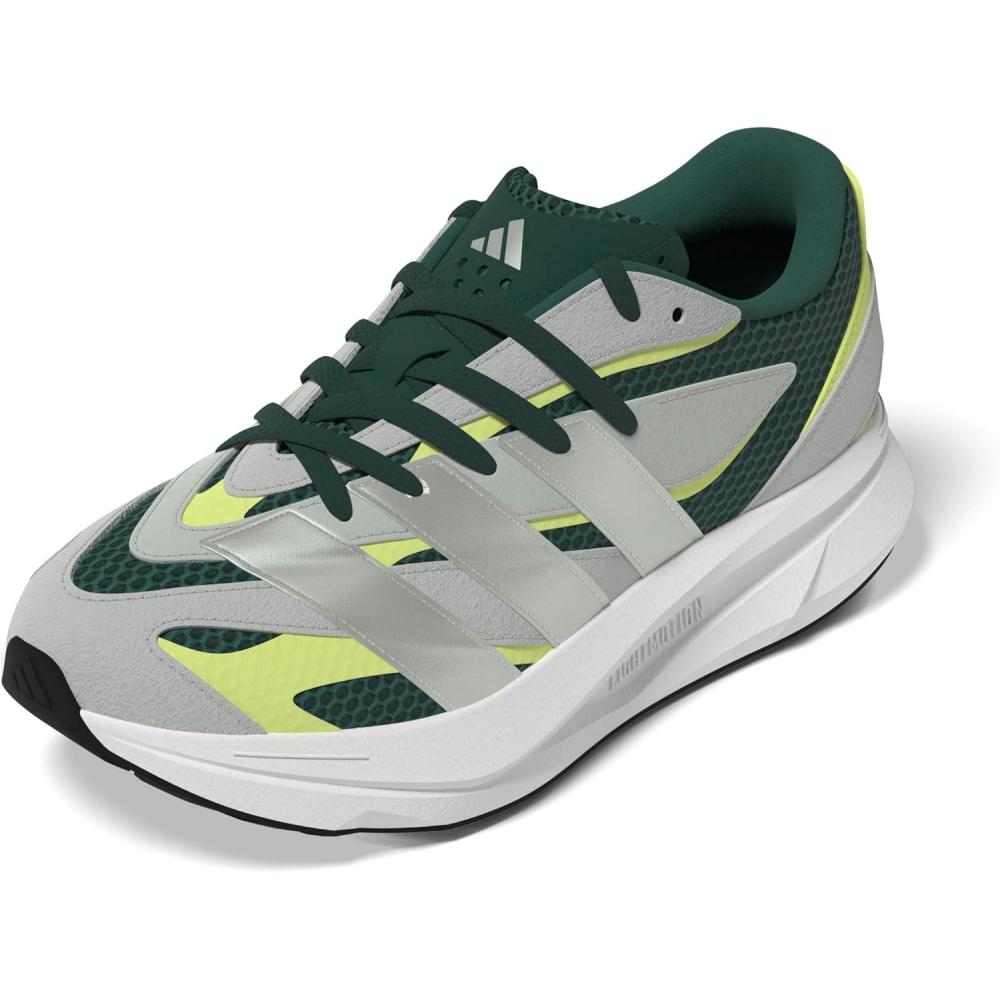 imageadidas Boys Lightblaze Lace Up SneakersCollegiate GreenLinen Green MetLinen Green