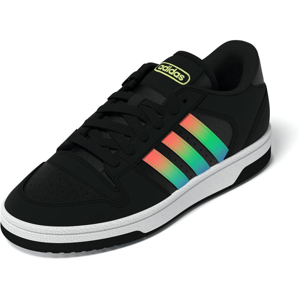 imageadidas Originals Boys Break Start Elastic Lace ShoesBlackYellowBlue Burst