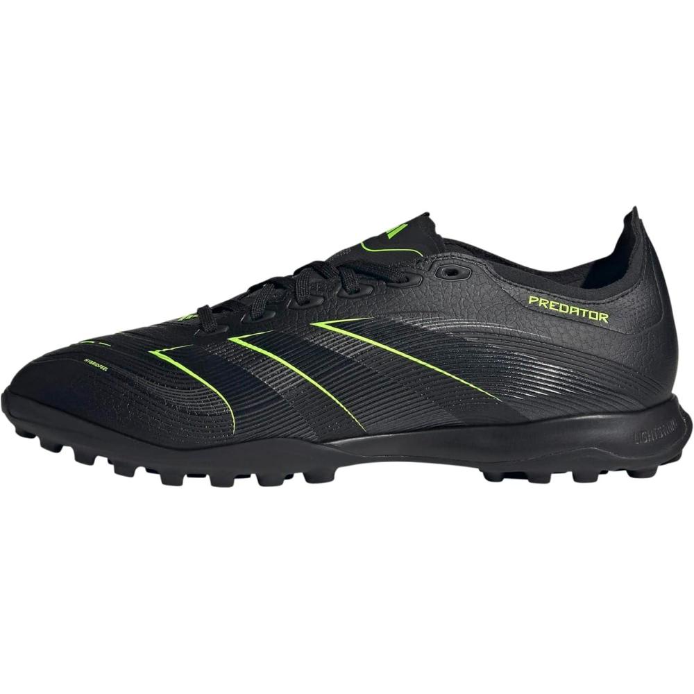 imageadidas Unisex League Turf SneakerBlackCarbonLucid Lemon