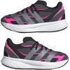 imageadidas Boys Lightblaze Lace Up SneakersBlackIron MetallicLucid Pink