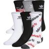 imageadidas Athletic Cushioned Crew Socks 6 pairs kids DISCONTINUEDBlackWhiteScarlet Red