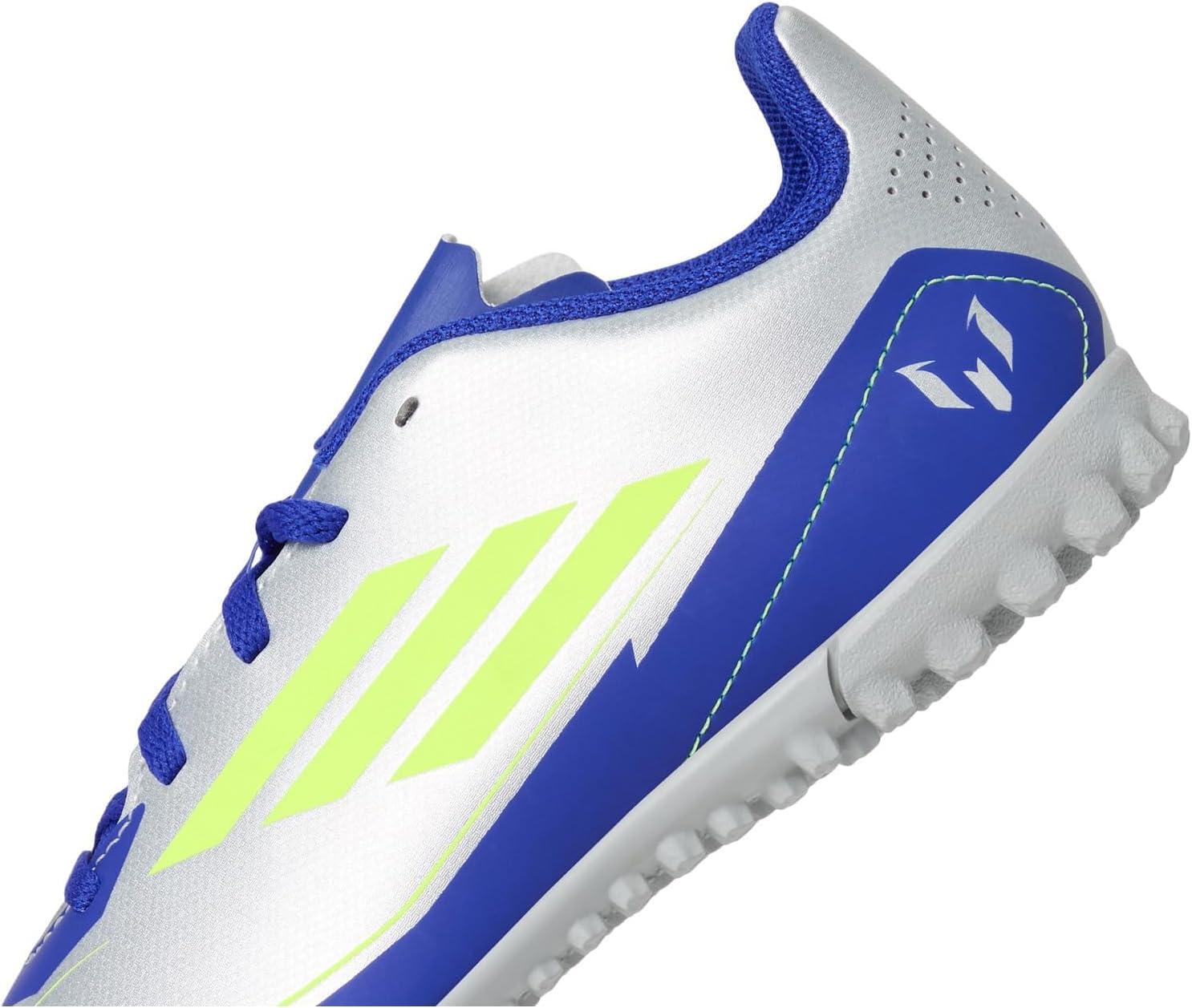 imageadidas Kids F50 Club Messi Turf SneakersSilver MetallicSolar YellowLucid Blue