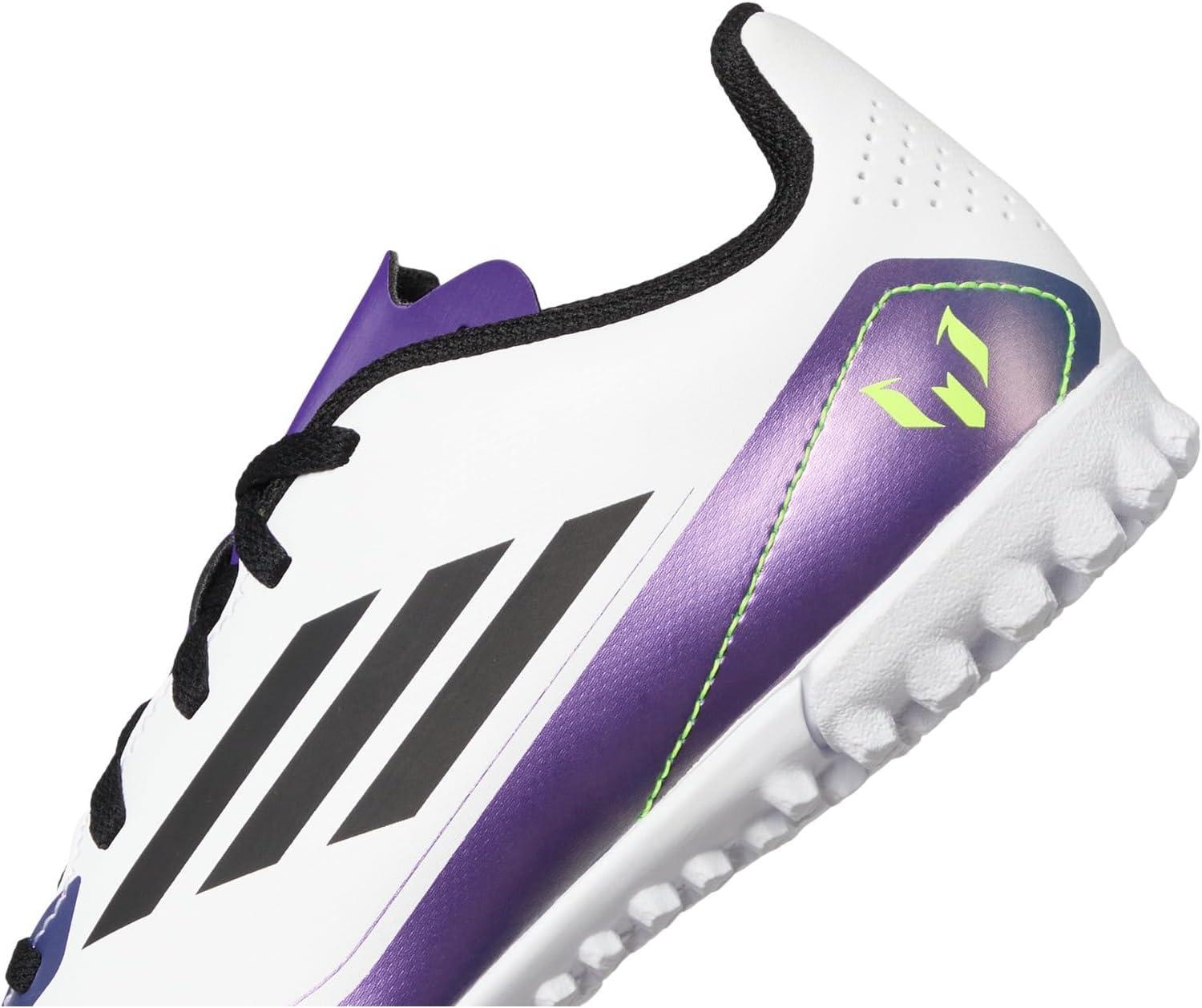 imageadidas Kids F50 Club Messi Turf SneakersWhiteBlackUnity Purple
