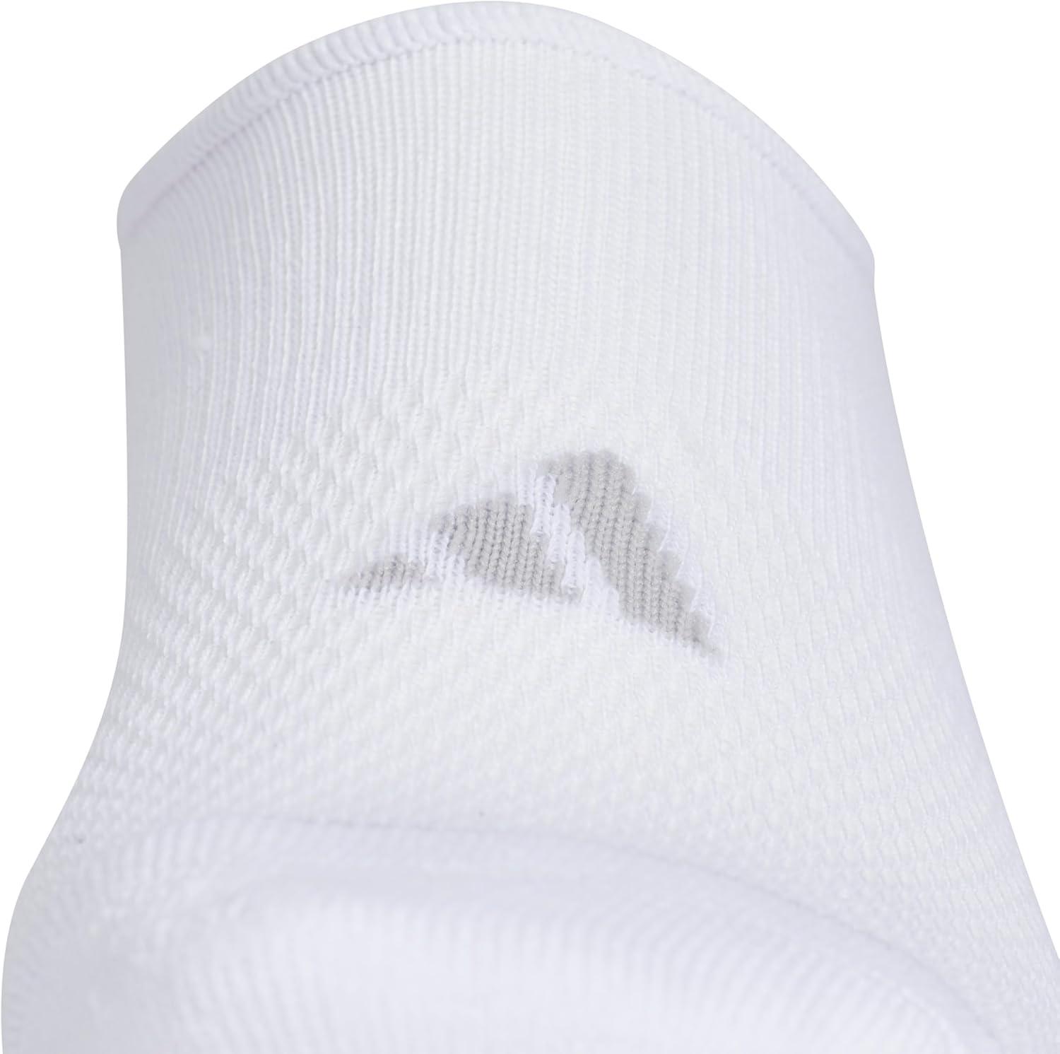 imageadidas Mens All Day Training Super No Show Socks sport performance liner height socks for running 3PairWhiteBlackClear Onix Grey