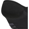imageadidas Mens All Day Training Super No Show Socks sport performance liner height socks for running 3PairBlackOnix GreyNight Grey