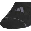 imageadidas Mens All Day Training Super No Show Socks sport performance liner height socks for running 3PairBlackOnix GreyNight Grey