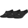 imageadidas Mens All Day Training Super No Show Socks sport performance liner height socks for running 3PairBlackOnix GreyNight Grey