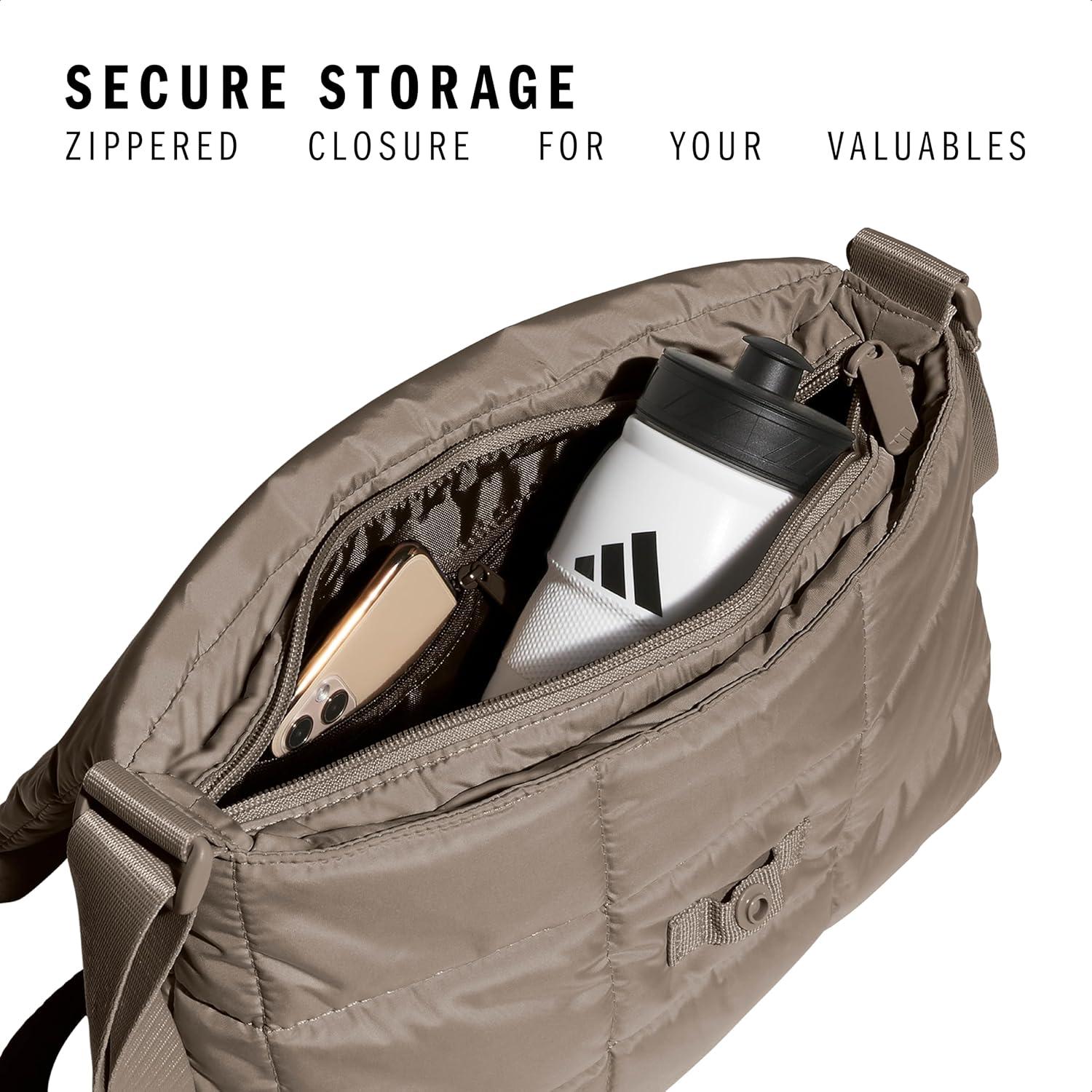 imageadidas Puffer Bag Crossbody for Women  QuiltedChalky Brown