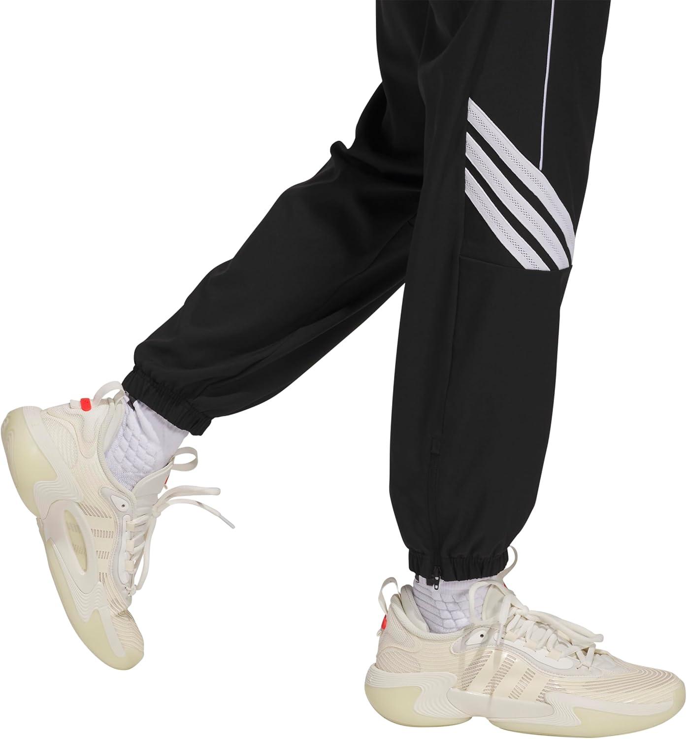imageadidas Womens Crazylite Woven Basketball PantsBlackWhite