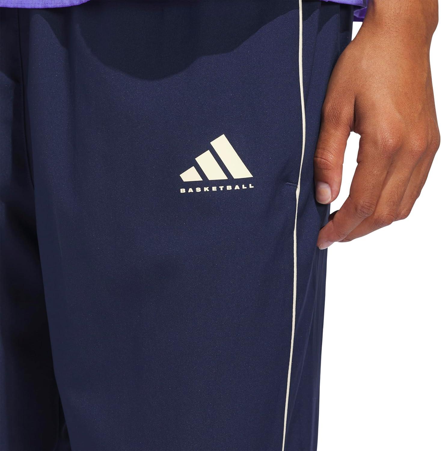 imageadidas Womens Crazylite Woven Basketball PantsNight IndigoWarm Vanilla