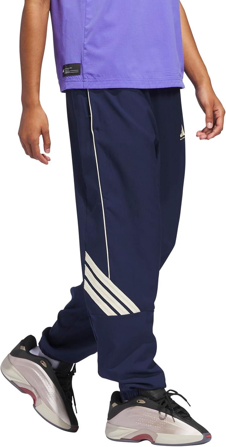 imageadidas Womens Crazylite Woven Basketball PantsNight IndigoWarm Vanilla