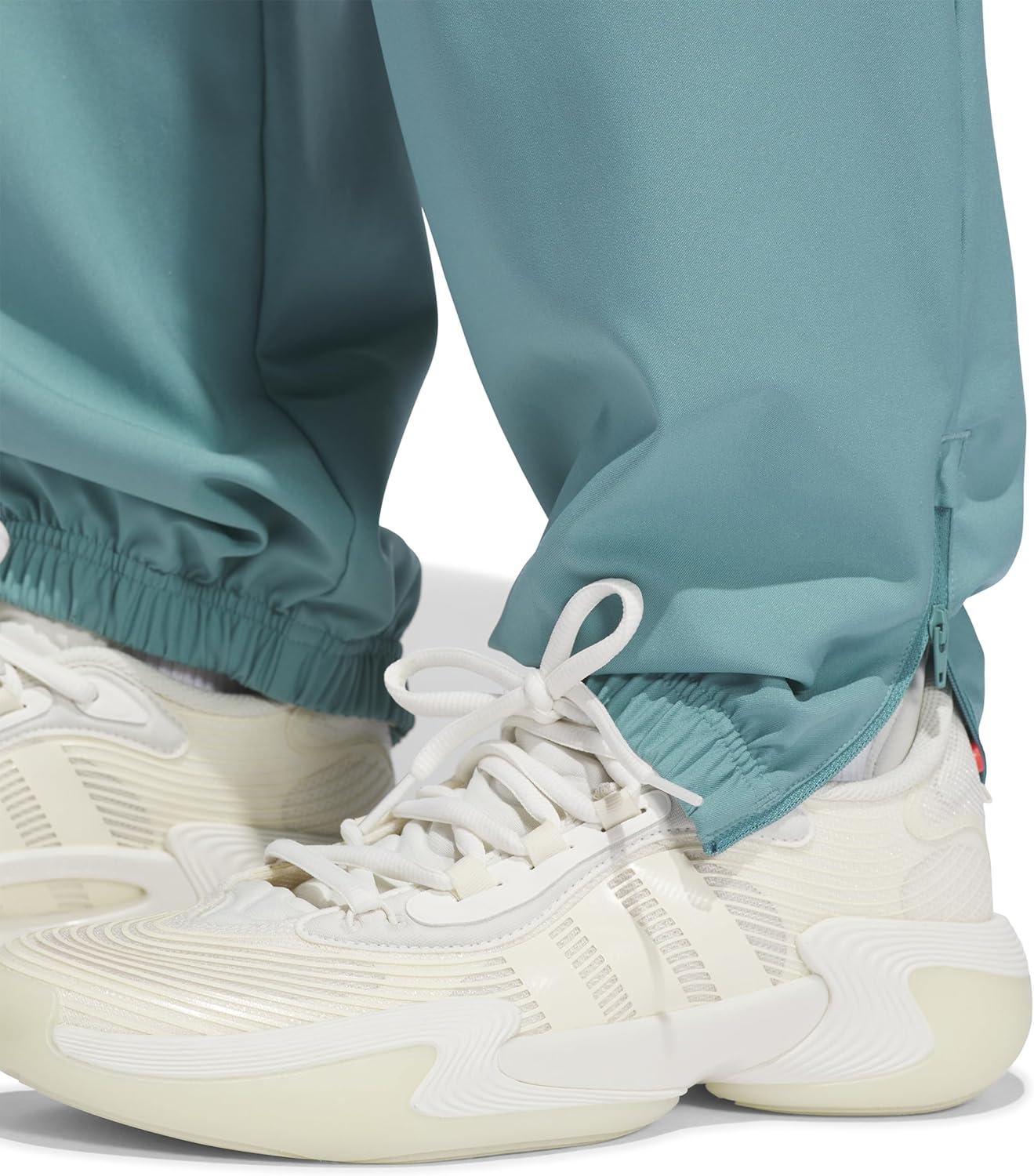 imageadidas Womens Crazylite Woven Basketball PantsPowder TealWhite