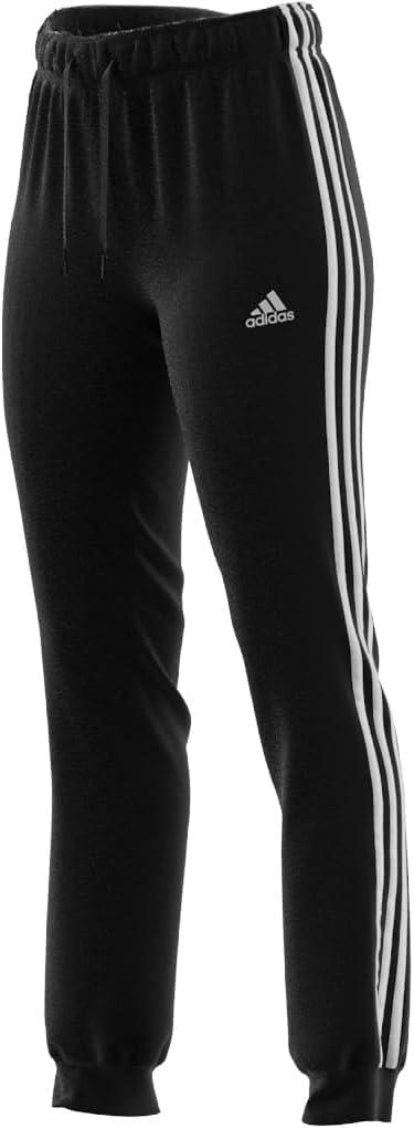 imageadidas Womens Essentials Warmup 3Stripes Slim Tapered Track PantsBlack