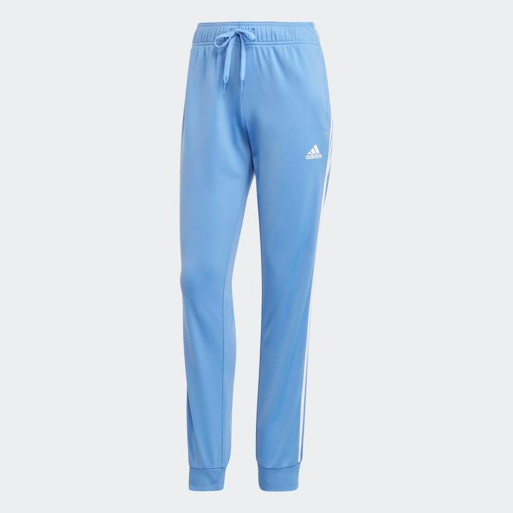 imageadidas Womens Essentials Warmup 3Stripes Slim Tapered Track PantsBlue FusionWhite
