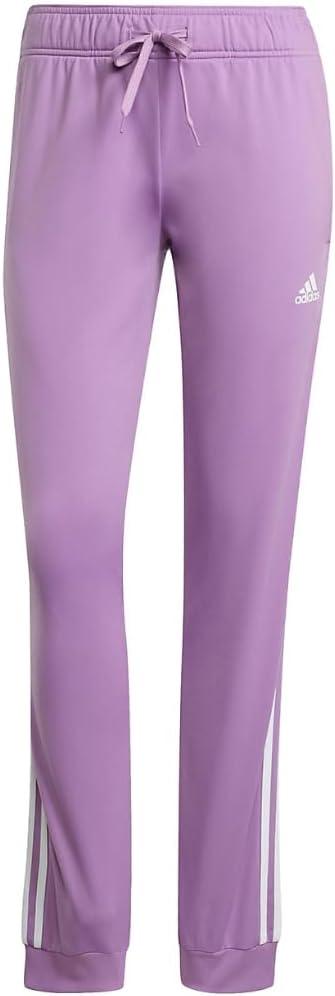 imageadidas Womens Essentials Warmup 3Stripes Slim Tapered Track PantsPreloved Purple