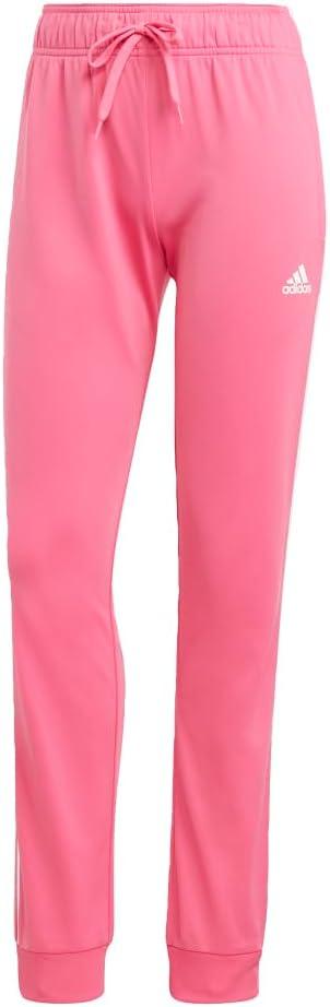 imageadidas Womens Essentials Warmup 3Stripes Slim Tapered Track PantsPulse MagentaWhite