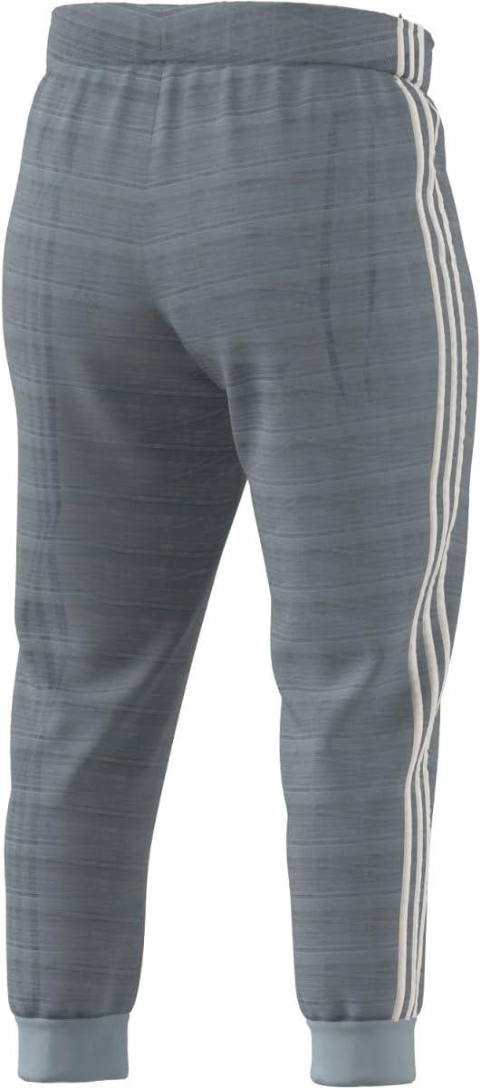 imageadidas Womens Essentials Warmup 3Stripes Slim Tapered Track PantsWonder BlueWhite